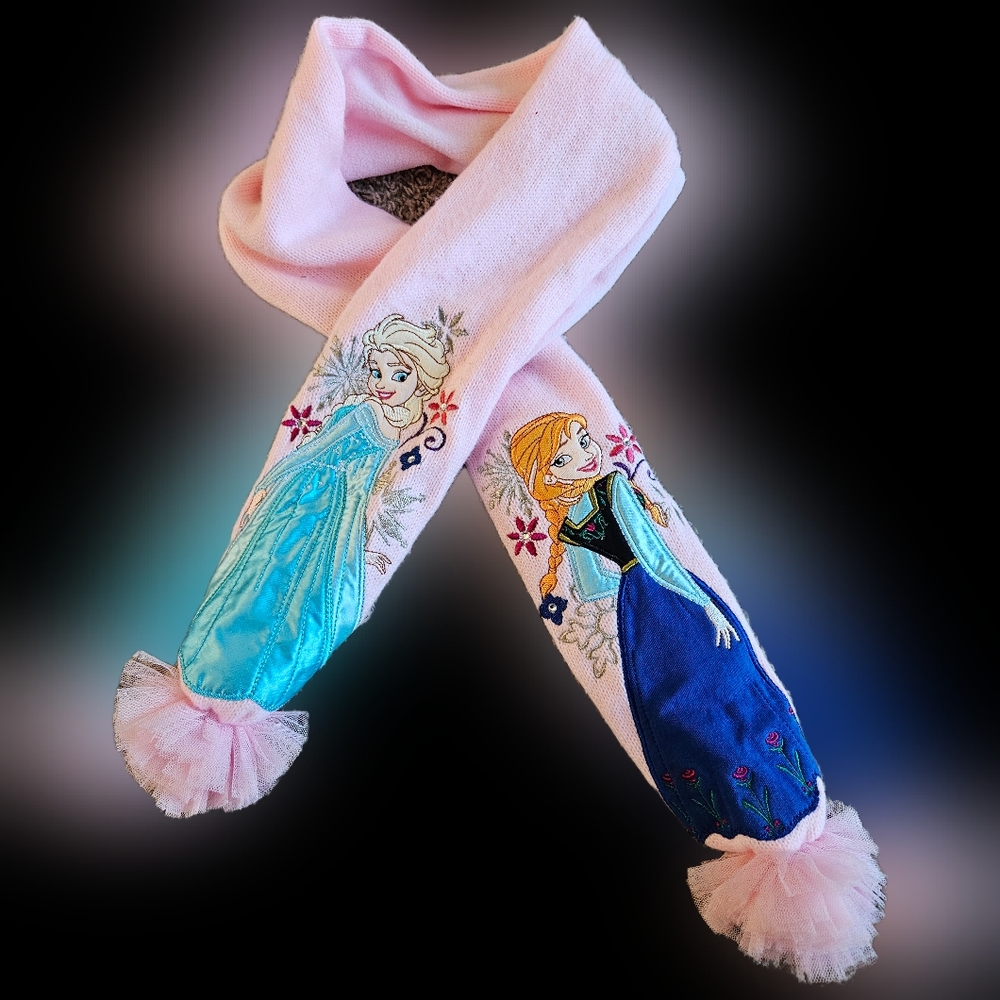 Disney Frozen Kids Scarf - Pink and Blue